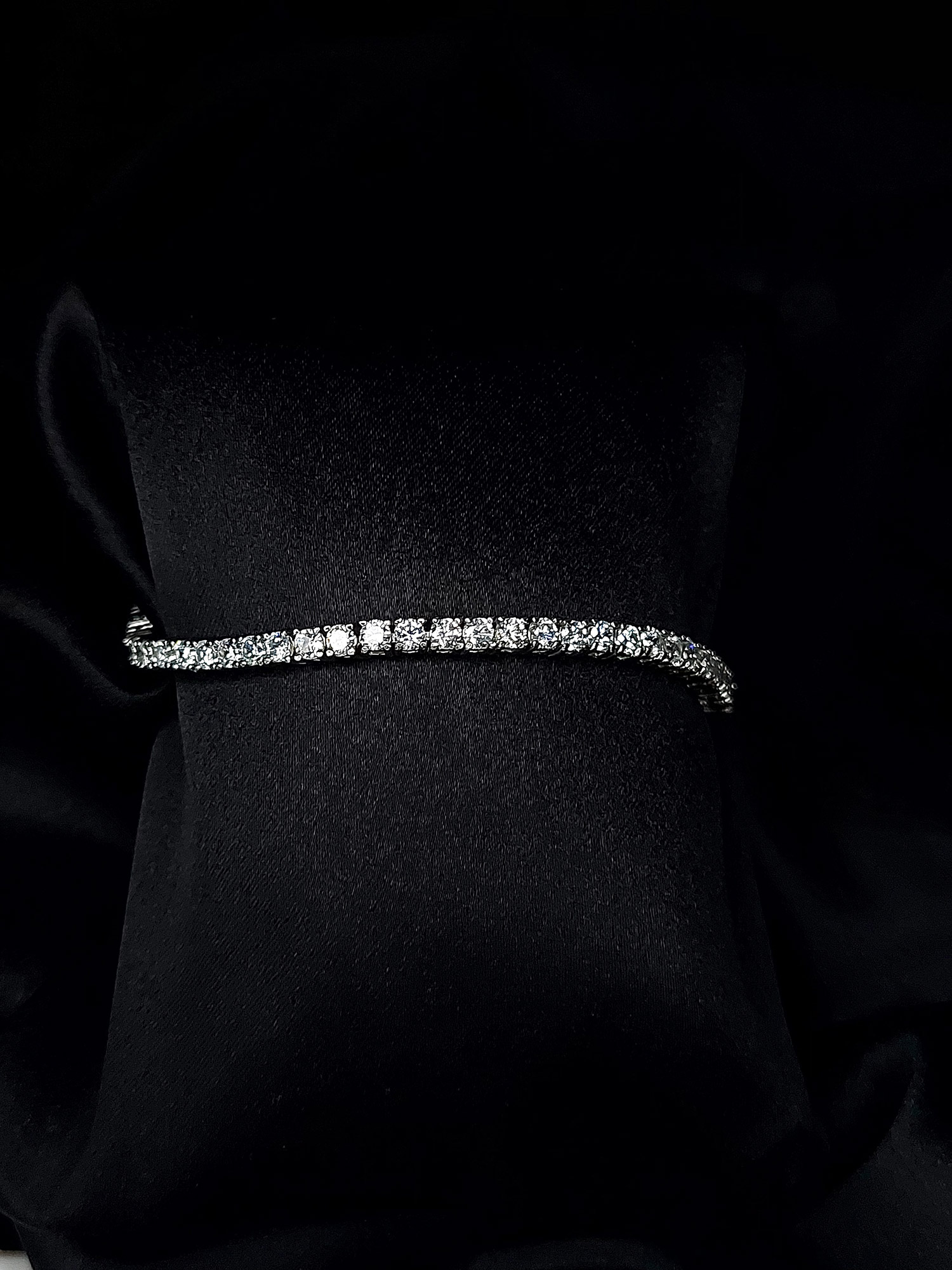 Silver tennis bracelet